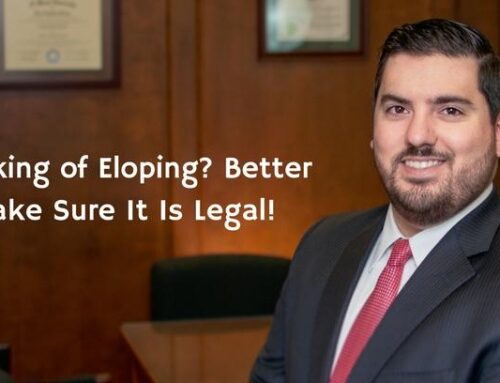 Thinking of Eloping? Better Make Sure It Is Legal!