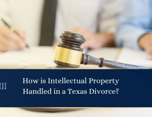 How is Intellectual Property Handled in a Texas Divorce?