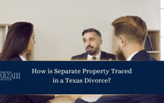 Reynaldo Garza III law office with three people in a legal consultation.